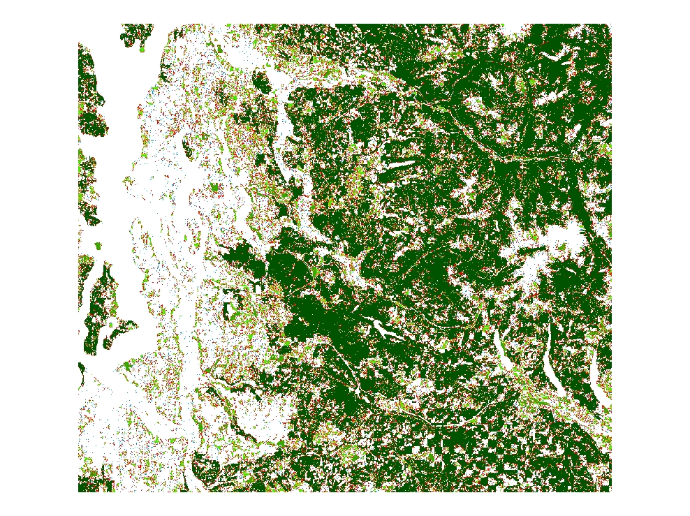 2006 C-CAP Forest Fragmentation Data for King County for Years 1992, 1996, 2001 and 2006