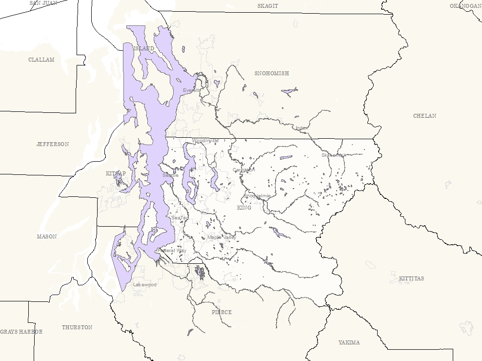 Waterbodies conflated to PARCEL