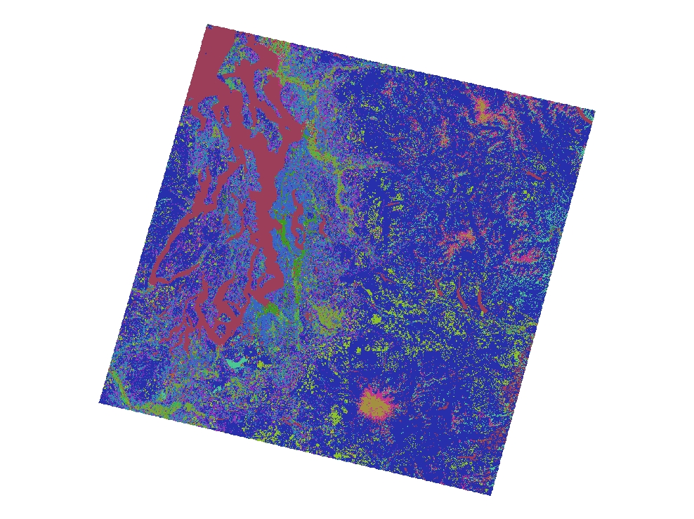 1992 Landcover interpretation from Landsat imagery