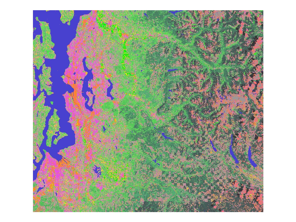 1995 Landcover interpretation Landsat imagery