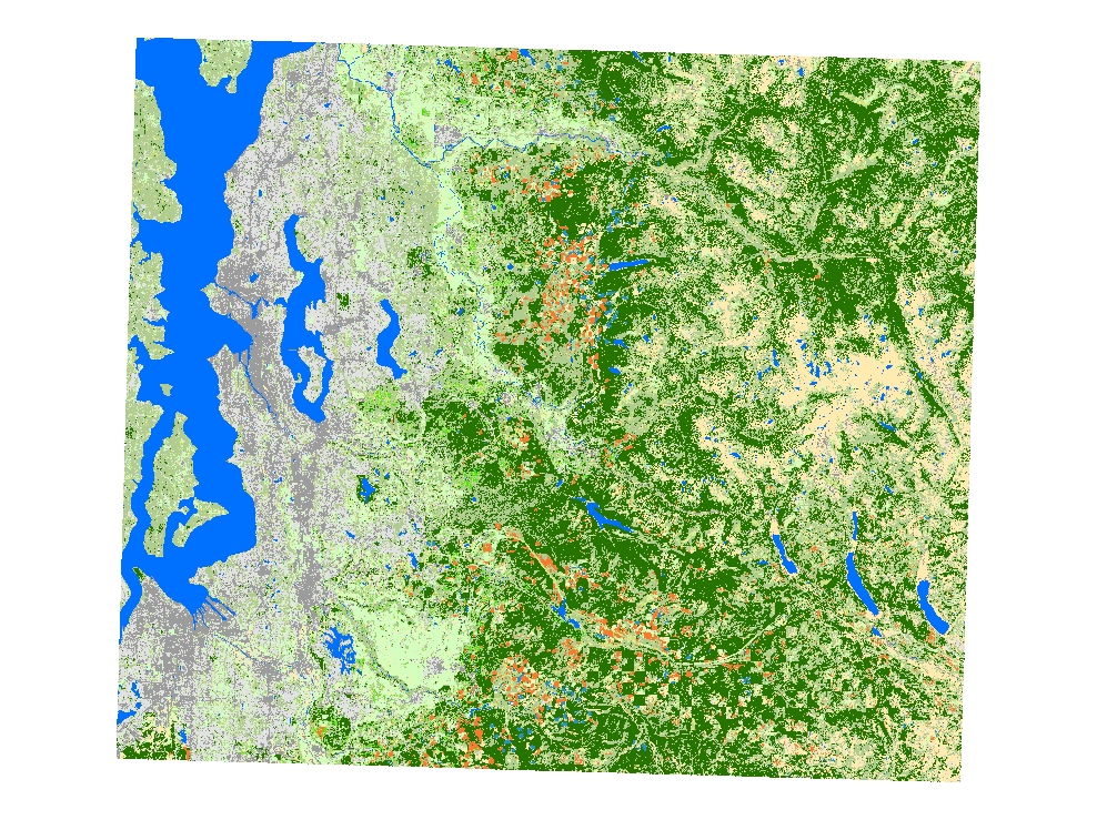 2001 Landcover interpretation from Landsat imagery