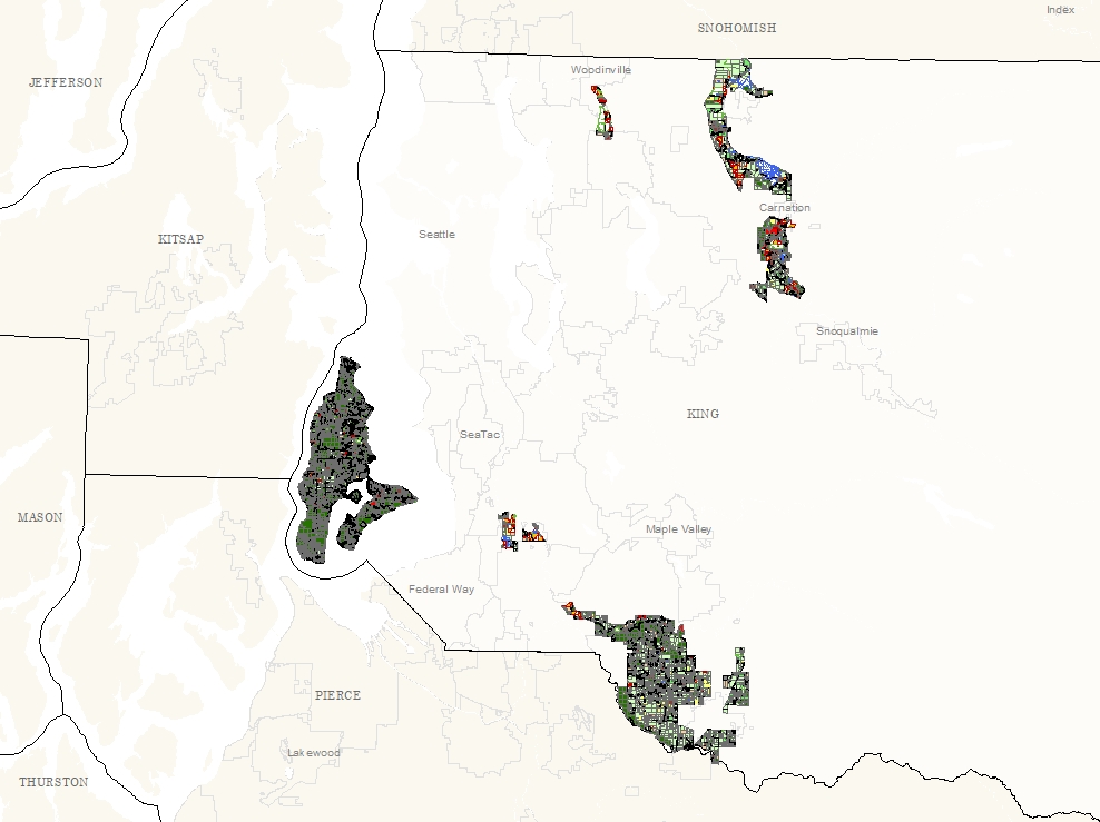 Agricultural Land Use 2006 for Ag. Production Districts and Vashon