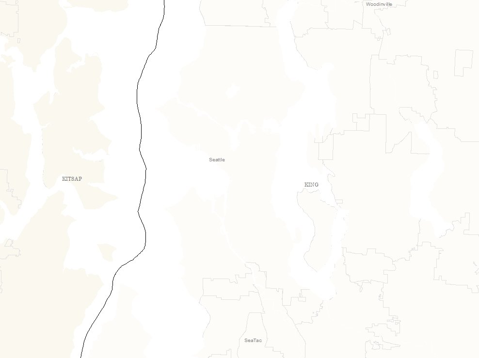 King County Wastewater CSO Basins with Overlap Areas