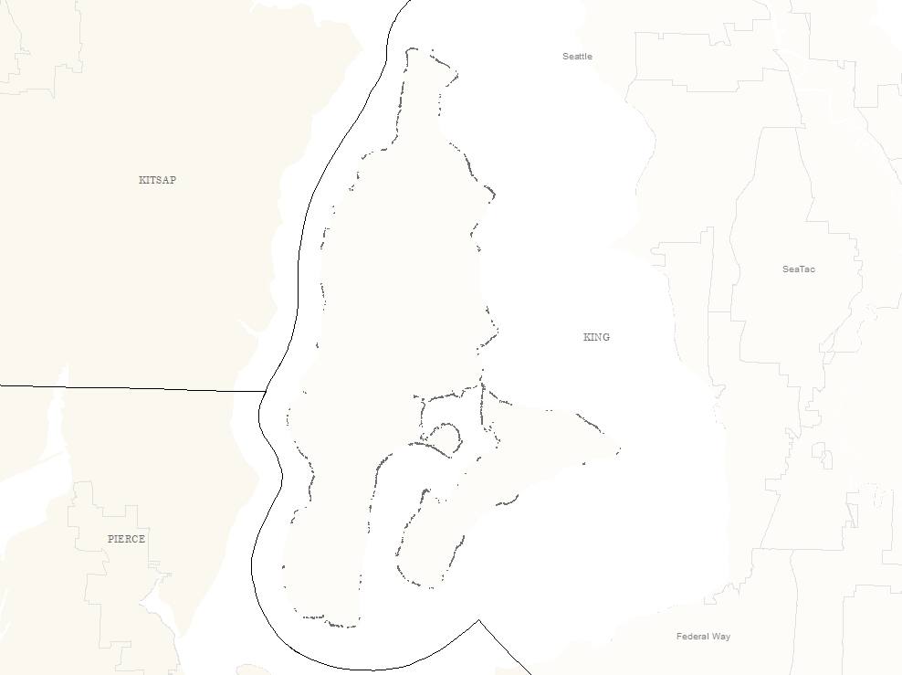 Vashon-Maury Island Shoreline Building Footprints